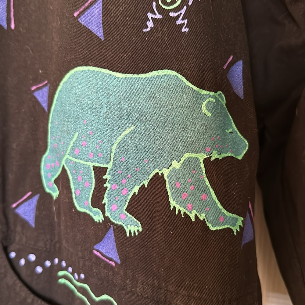 Hand Painted Alaska Duster Coat - Picture 3 of 5